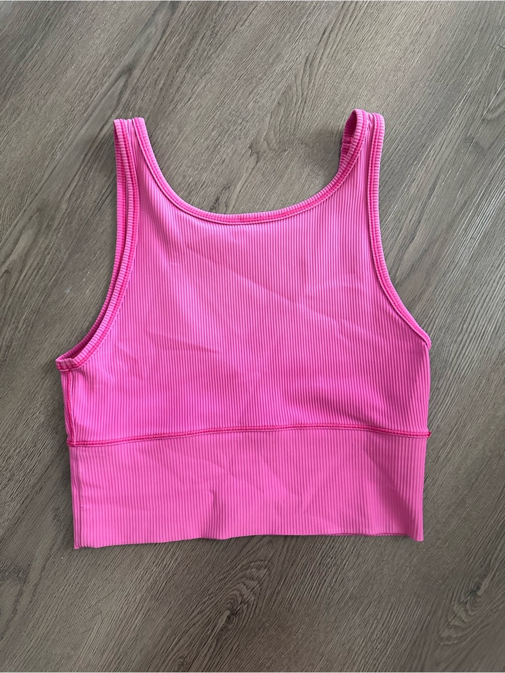 Lululemon Ribbed Pink Crop Tank